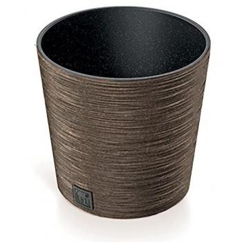 Macetero FURU Blanco Roto con Depósito - 25 x 25 x 22,4 cm - Capacidad de 7,5 L