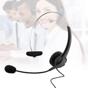 Auriculares USB manos libres con micrófono, cancelación de ruido y ajuste para juegos y negocios