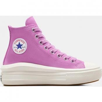 Zapatilla Converse Chuck Taylor All Star Move Alta Serraje GS Violeta