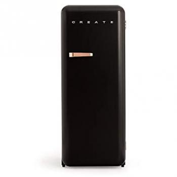 Frigorífico Retro 281L Negro - Diseño Años 50 - Ecológico - Gran Capacidad
