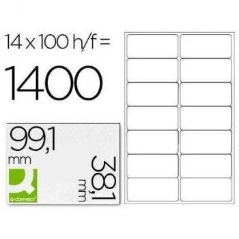 Etiquetas Adhesivas Q-Connect 99,1 x 38,1 mm