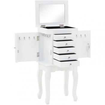Aparador buffet mueble consola de almacenamiento de joyas con patas blancas 4402050