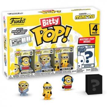 Funko Bitty Pop! Minions 4-Pack Series 3: Skating Stuart, Pajama Bob & Kung Fu Kevin
