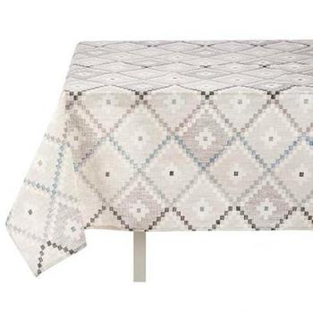 Mantel loneta antimanchas 140x180cm rombos colección Kinvara - San Ignacio