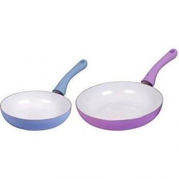 Hoberg Vitatherm Pastell - Juego de sartenes, 2 unidades