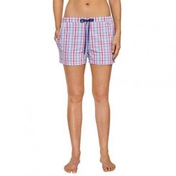 Schiesser Mix & Relax Web Shorts, peached-Parte inferior del pijama Mujer    azul