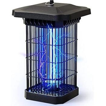 Kassbosa Lámpara Antimosquitos Electrico,18W UV LED Mata Mosquitos Impermeable,Insectos Trampa con Cepillo Limpio y 2 Tubos,4000V Colgando Mosquitos Killer para Cocina Dormitorio Exterior y Interior