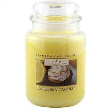 Caroline velas Lemon Cupcake de cristal para velas en tarro, amarillo