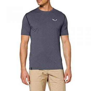 SALEWA Pedroc Hybrid 3 Dry M S/S Camiseta, Hombre, Premium Navy Mel, 46/S
