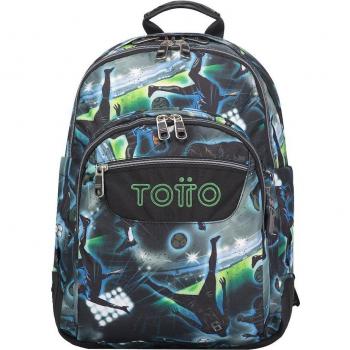 Mochila Totto Crayoles escolar estadio fútbol