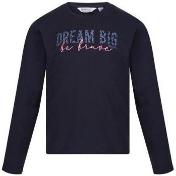 Camiseta de manga larga Regatta Wenbie III para niños y niñas con slogan