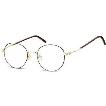 Round Montura completa Metal Marrones Gafas Recetadas para Hombre - Gafas Anti-Azules - SmartBuy Collection