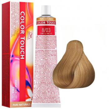 Wella Color Touch 8/03 Rubio Claro Intenso Natural Dorado 60ml