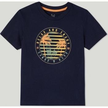 Camiseta Jack&Jones junior Summer marino manga corta de niño