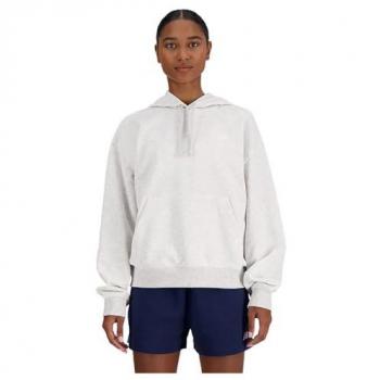 Sudadera con capucha New Balance Sport Essentials French Terry gris ceniza mujer - Confort Excepcional