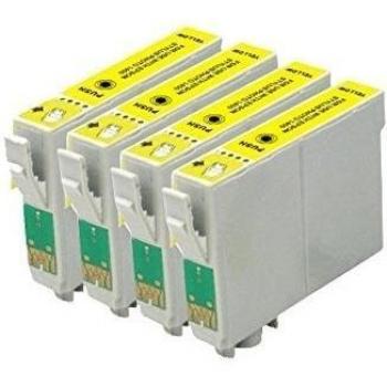 4 cartuchos de tinta ECS Compatible Amarillo Reemplazar T1814 para Epson XP102 XP202 XP212 XP215 XP205 XP225 XP30 XP302 XP305 XP312 XP315 XP322 XP325 XP402 XP412 XP415 XP405 XP405WH XP422 XP425