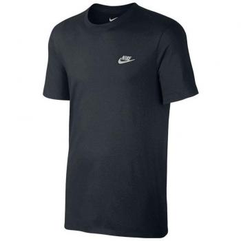 Nike M Nsw Tee Club Embrd Ftra, Camiseta de Manga Corta para Hombre, Negro