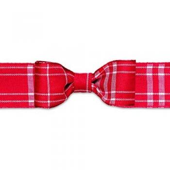 Brizzolari Cinta Textil Cuadros, Tela, Rojo, 6x6x10 cm