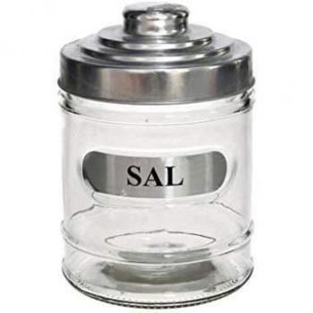 Salero Tarro Silver 700ml Cristal