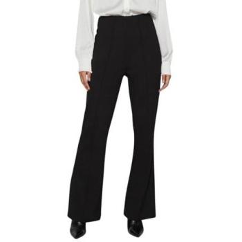 Pantalón de Mujer VIBILLIE de Talle Alto con Corte Recto - Negro