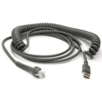 Cable USB Zebra 4,57 m USB 2.0 Tipo A Negro