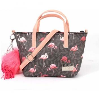 Bolso Tote Pequeño Oh My Pop Flaminpop - Negro