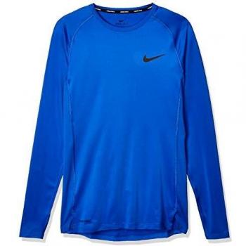 NIKE M NP Top LS Tight Long Sleeved t-Shirt, Hombre, Game Royal/Black