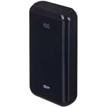 Powerbank Silicon Power QS28 20000mAh LCD QC3.0+PD 2x USB A, 1x mUSB + 1x USB C Negro