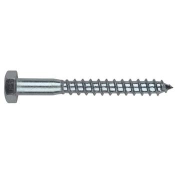 Index Fixing Systems BZTB10060 Tornillo con Rosca para Madera, 10 x 60 mm, Set de 2 Piezas