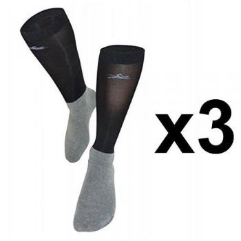 Equi-thème show medias, colour negro/gris, color negro / gris, tamaño 42-46