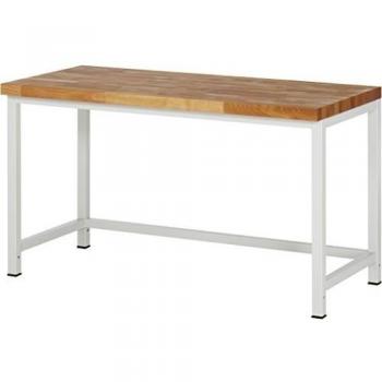 Banco de trabajo RAU Serie 8000, 1500 x 700 x 840 mm, estructura modular con travesaño
