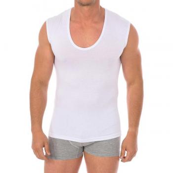 Camiseta Interior Bamboo sin mangas y cuello redondo 601 para hombre