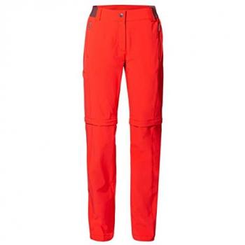 VAUDE Women's Farley Stretch ZO T-Zip Pants II - Red - Size 42/S