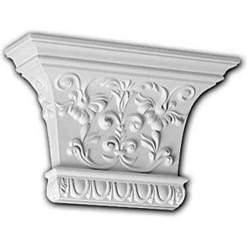 Capitel de Pilastra Corintio Blanco 121007 Profhome Elemento Decorativo