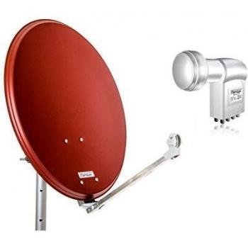 Antena de satélite opticum QA60 de Acero con Octo LNB