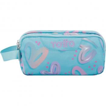 Estuche Escolar 3 Compartimentos Totto Corazones