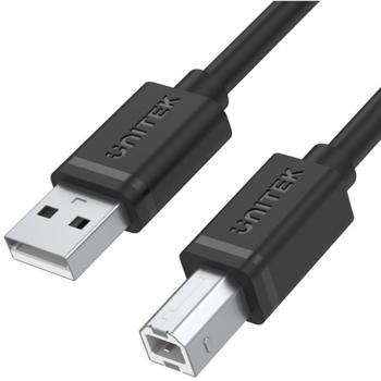 Cable de alta velocidad USB 2.0 Unitek Y-C420GBK Negro de 3 metros - Transferencia rápida
