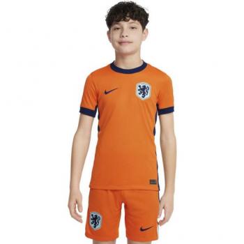 Camiseta de fútbol tipo réplica Nike Dri-FIT primera equipación Países Bajos 2024/25 Júnior Naranja (XS)