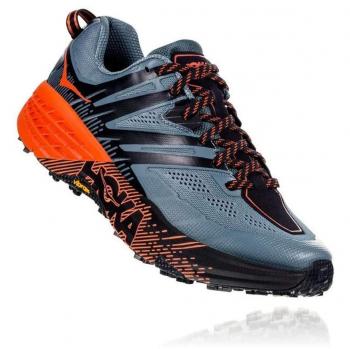 HOKA Speedgoat 3 Hombre Gris Naranja