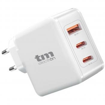 Cargador de Pared TM Electron 65W con 2 Puertos USB-C y 1 Puerto USB-A, Carga Rápida