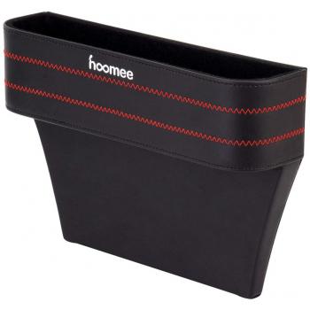 HOOMEE Organizador de Bolsillo Lateral Premium Para el Asiento del Coche. Con Colector de Monedas Desmontable -Accesorio Interior Para el Hueco del Asiento, Más Espacio, Adapta a la Mayoría de Coches