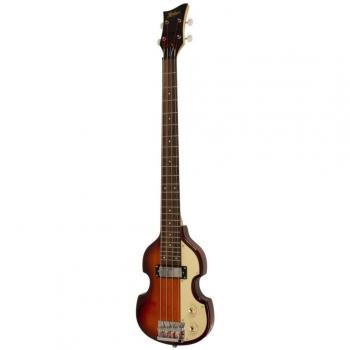 Hofner Shorty Violin Bass Electric Guitar with Gig Bag - Vintage Sunburst