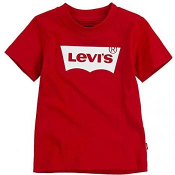 Camiseta Levi's Batwing para Niños en Rojo