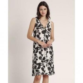 Vestido Sin Mangas Waves blanco para mujer