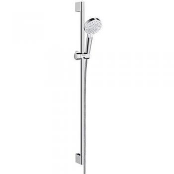 Hansgrohe 26536400 Crometta Vario set de ducha, 2 tipos de chorro, 0,90m, blanco/cromo