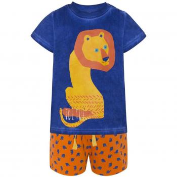 Camiseta+Bermuda Punto Estampada NIÑO Animal Crew