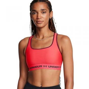 Under Armour Medium Support Crossback Sports Bra Red XS Women's