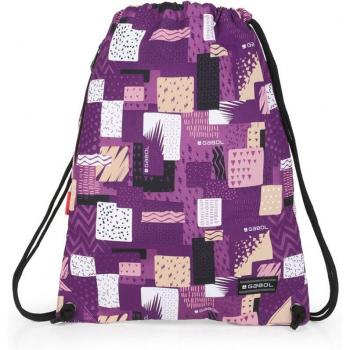 Gymsac Gabol Grab en morado con cordones ajustables