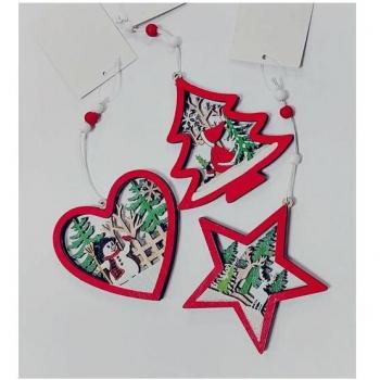 COLGANTE FIGURA C/ESCENA 10X10CM 3STD