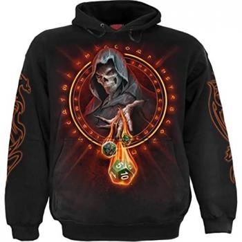 Spiral Dungeon Master Black Hooded Sweatshirt for Men - Sizes S to XL